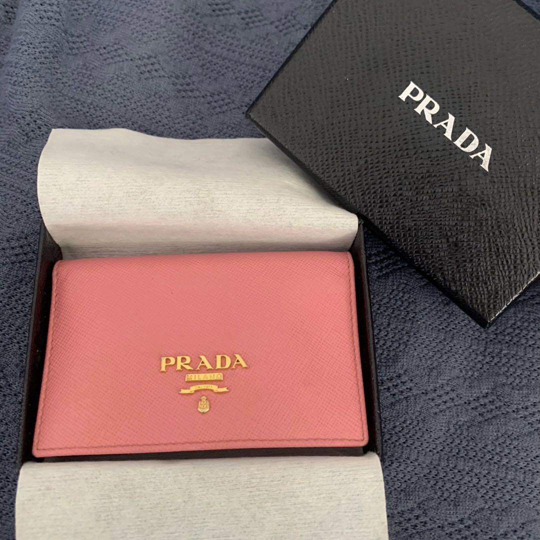 Authentic Prada card holder, 9/10 con, c/w box n card, Luxury, Bags &  Wallets on Carousell
