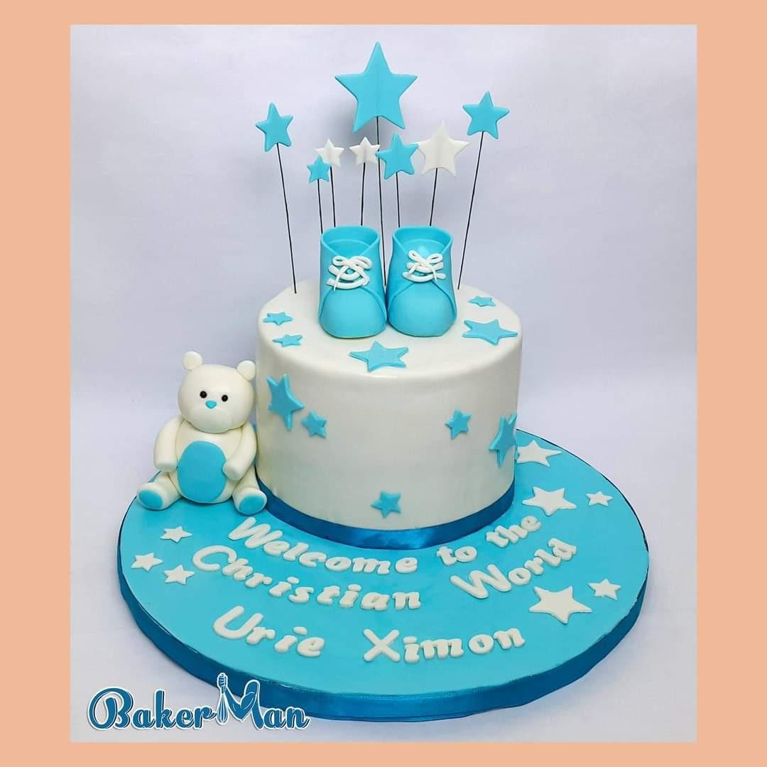 Baby Baptism and Christening Cakes: Personalised cakes + cupcakes