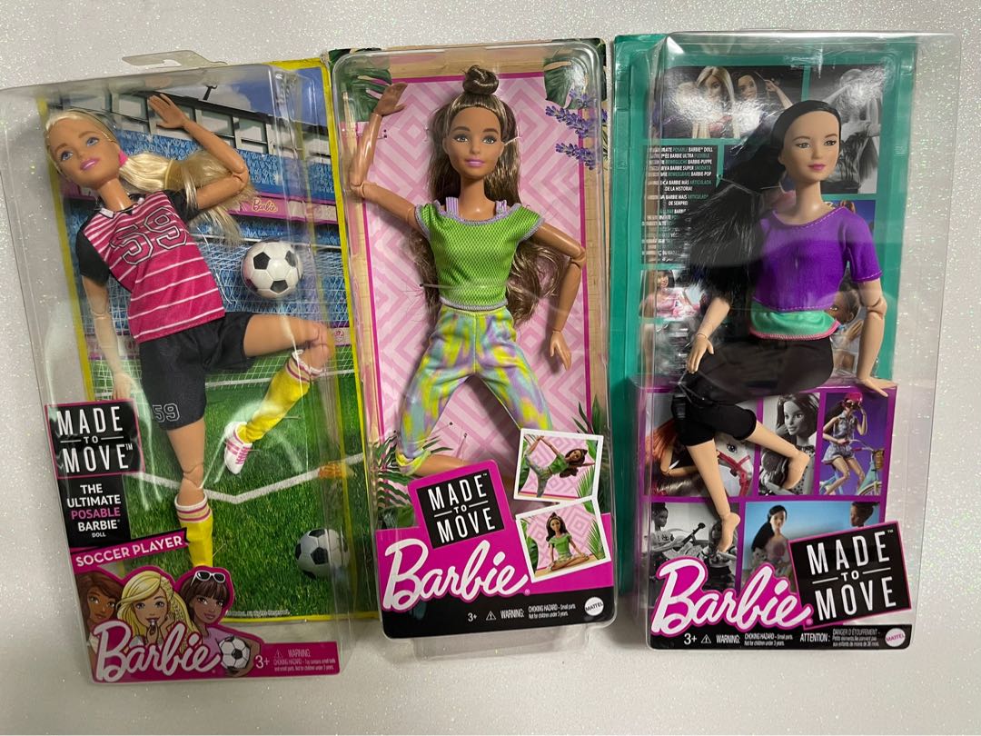 Barbie made to move soccer hot sale