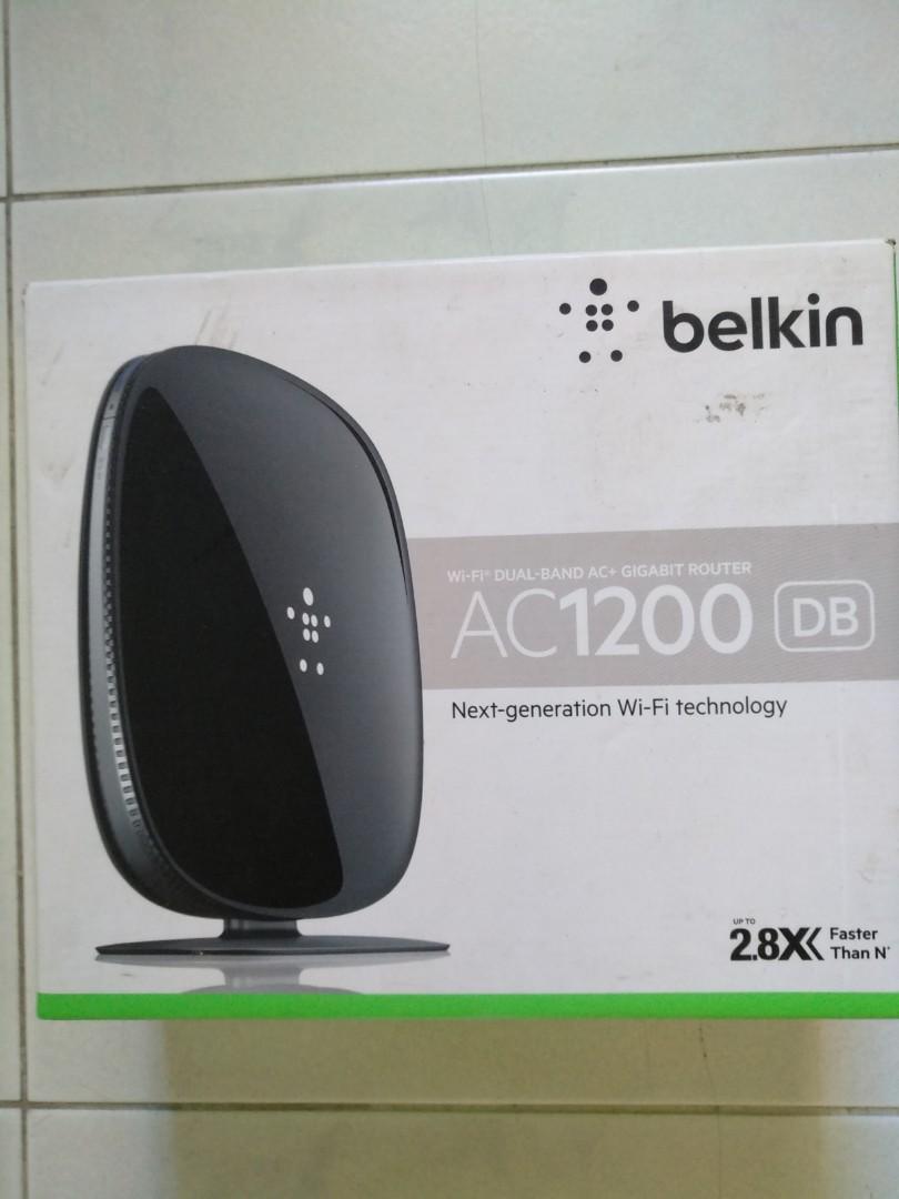 Belkin AC1200 Wi-Fi Dual-Band AC+ Gigibit Router, Computers & Tech ...