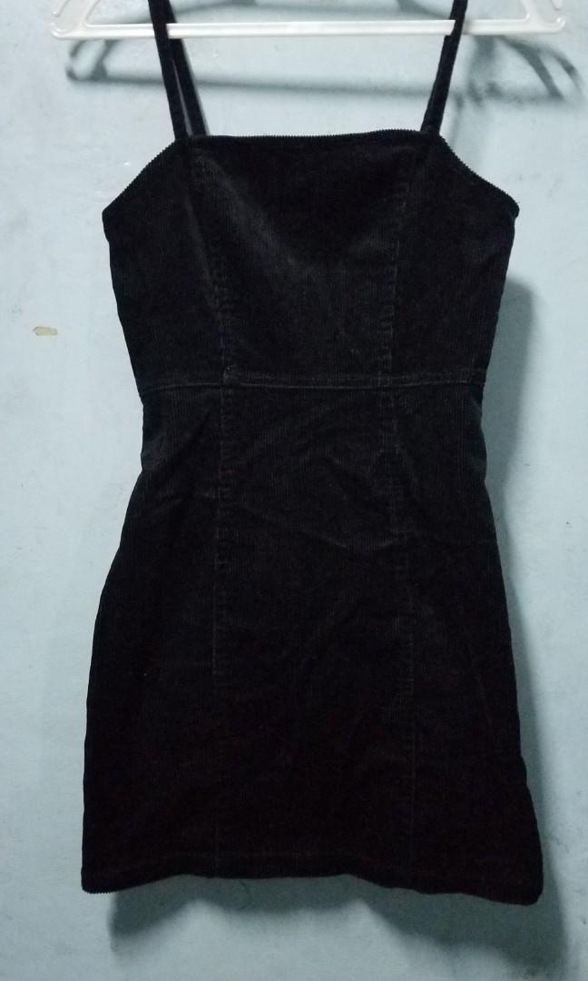 black denim dress h&m