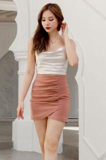 BN Stylesoiree Sora Ruched Skorts in Rose Mauve