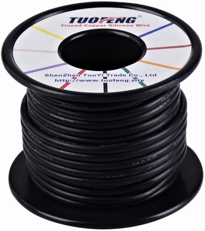 BNIB] TUOFENG 14 AWG Wire, Soft and Flexible Silicone Insulated
