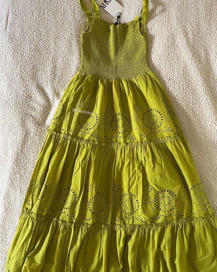green emerald velvet dress Beach holiday dress with round neck and embroidered flowers, loose and –  Lee Nhi Boutique