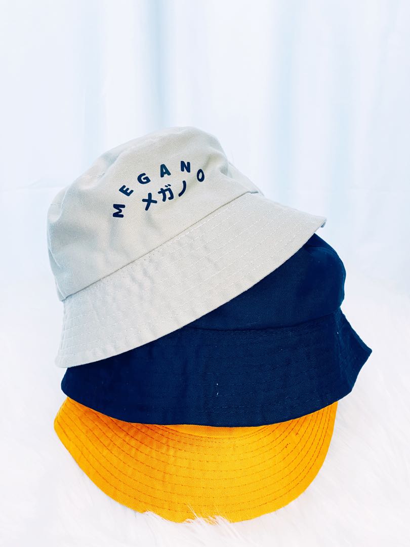 Bucket Hat Megano Cream, Fesyen Pria 