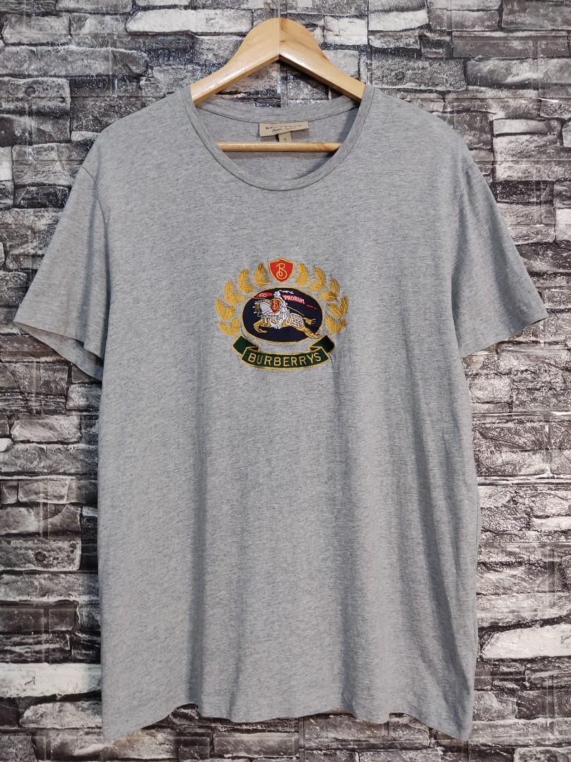 Burberry Equestrian Knight Embroidered Tee, Men's Fashion, Tops & Sets,  Tshirts & Polo Shirts on Carousell