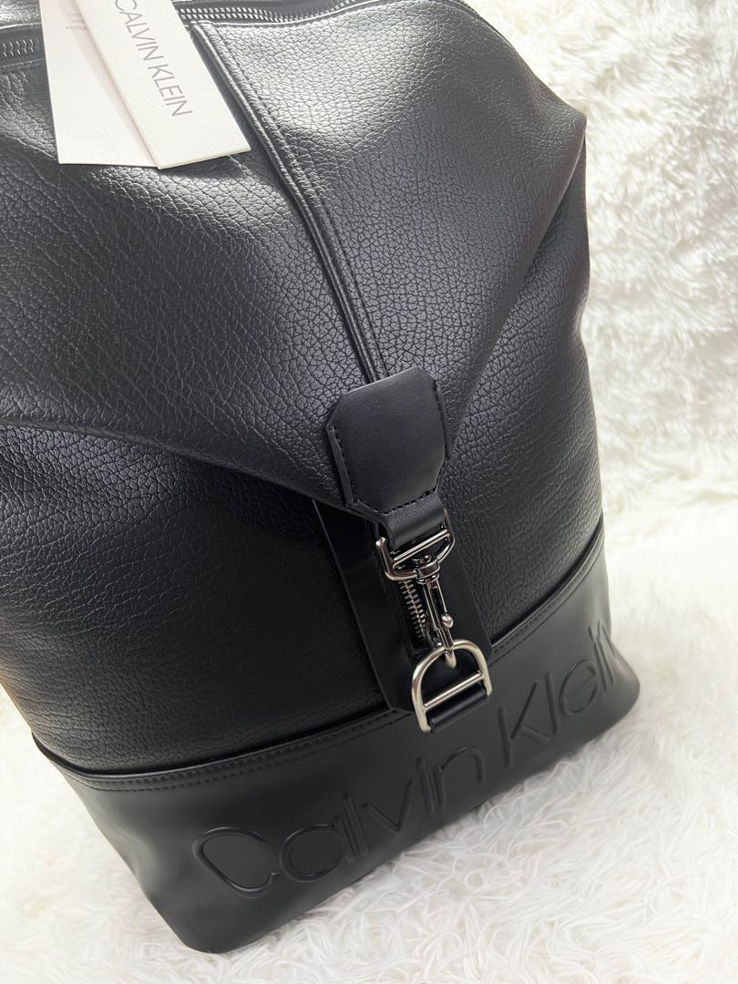 CALVIN KLEIN CK 2Way Large Black Office Laptop Backpack, Men's Fashion