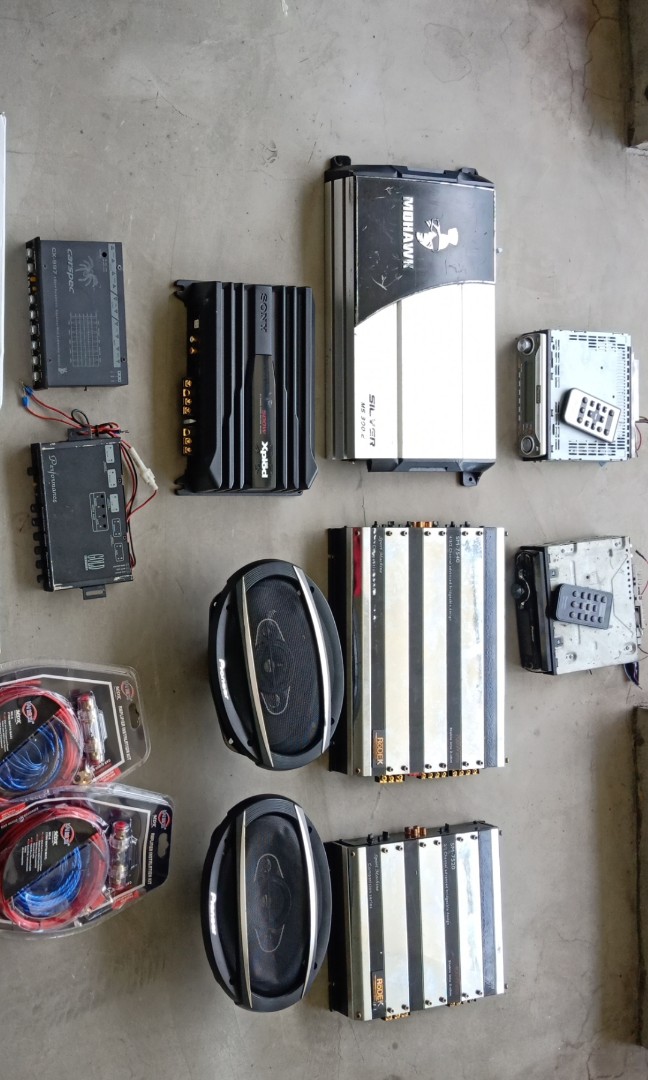 Car audio system. Amp, speaker, woofer, player, Audio, Other Audio
