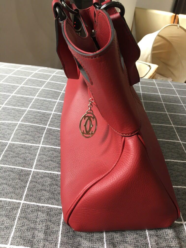 Cartier cheap red handbag
