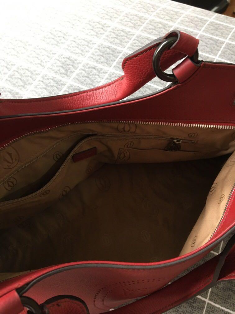 Cartier red store handbag
