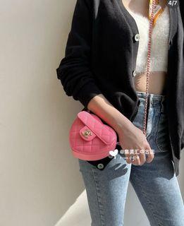 Chanel 22ss  愛心包粉色 小號