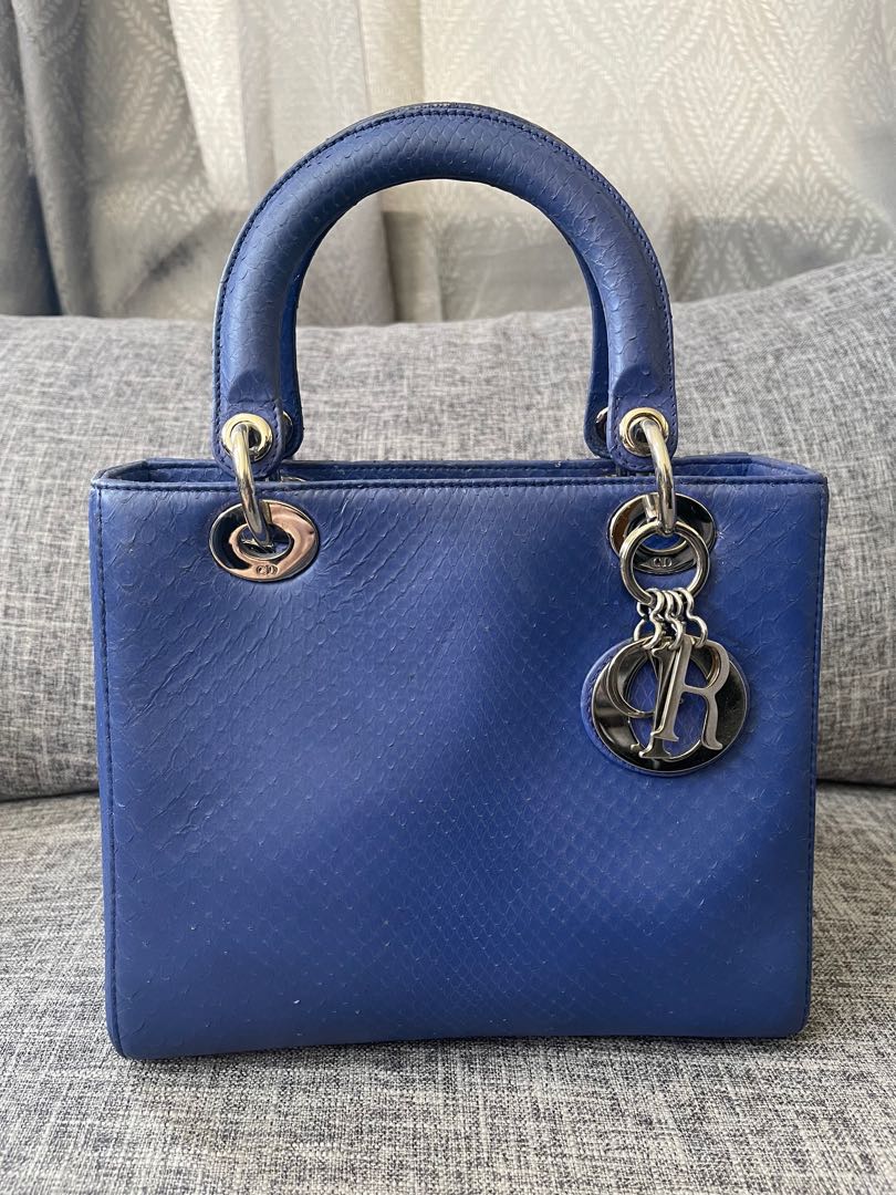 Christian Dior Lady Dior Python, Luxury, Bags & Wallets on Carousell
