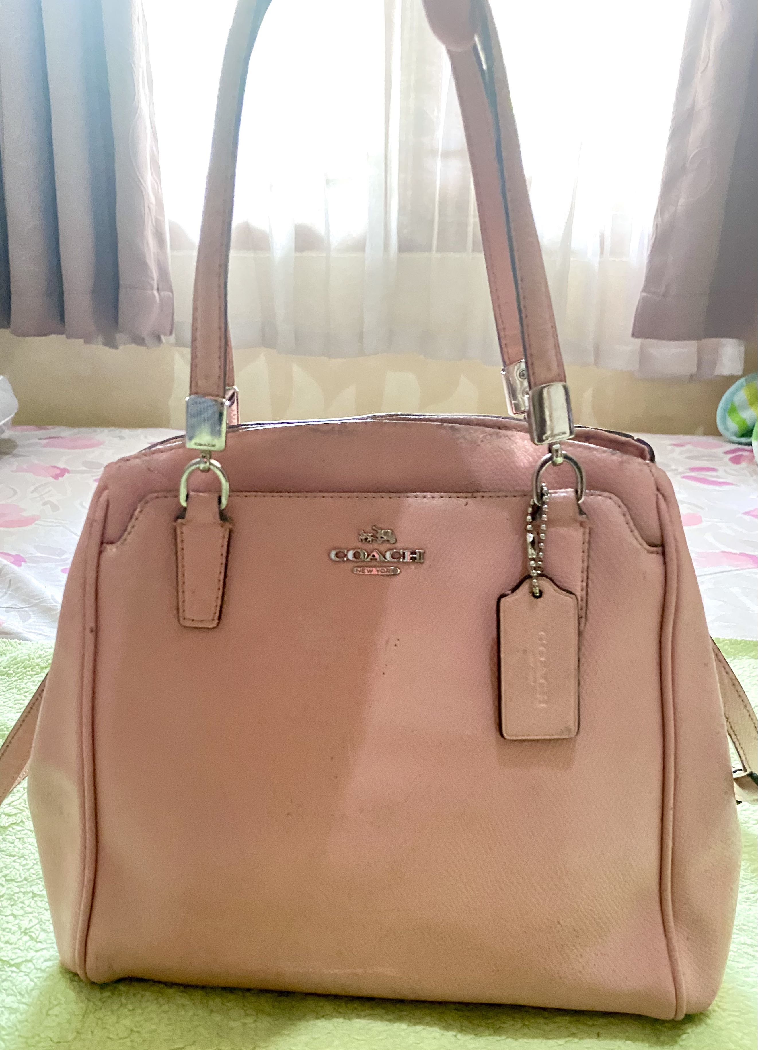 coach pink handbag