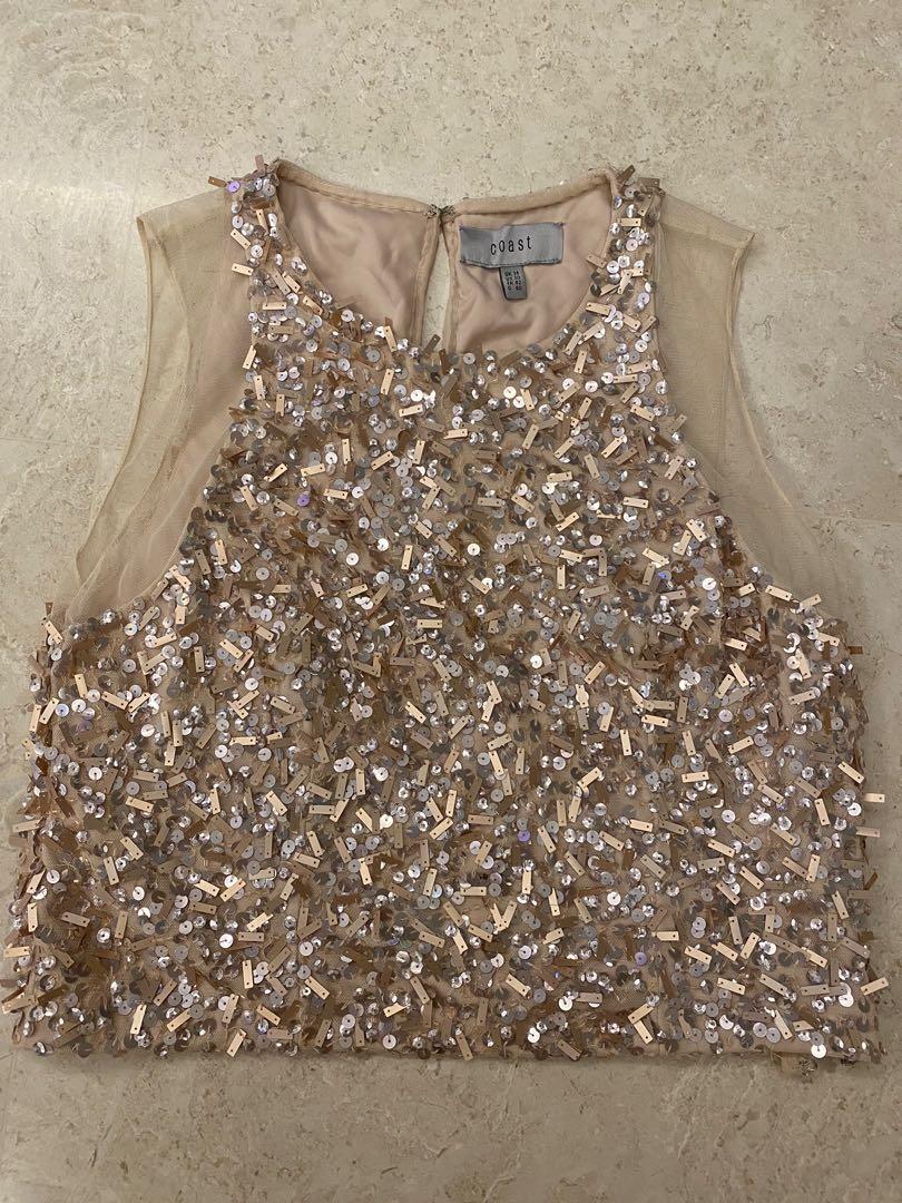 Coast sequin cheap tops