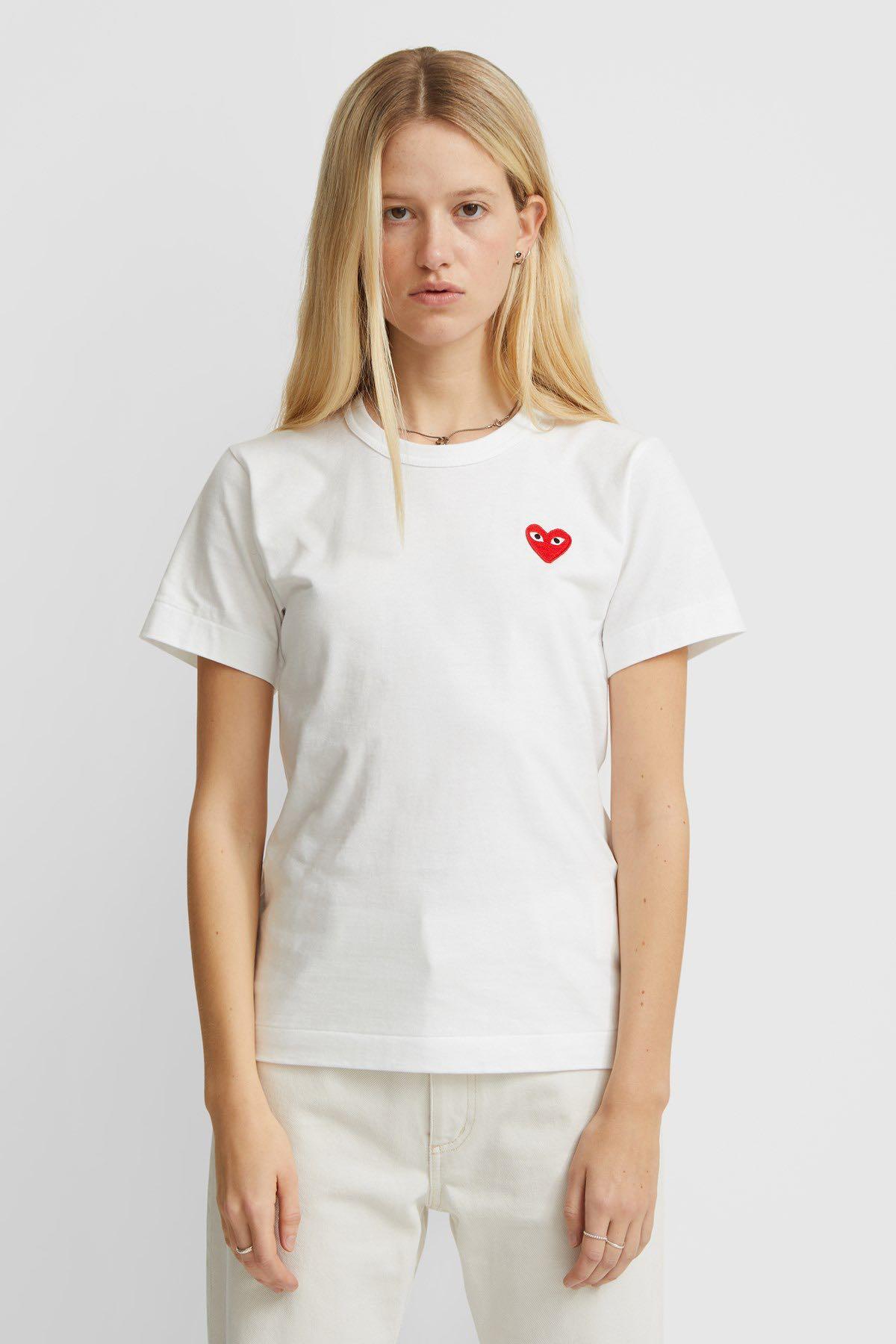 Comme des garcons 2025 white t shirt women's