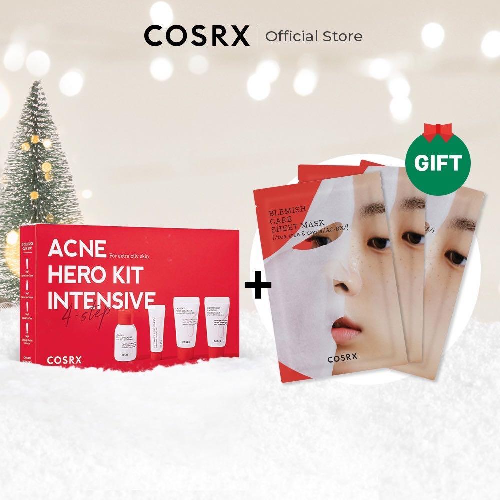 Cosrx Acne Hero Kit Intensive (with free items), Beauty & Personal Care