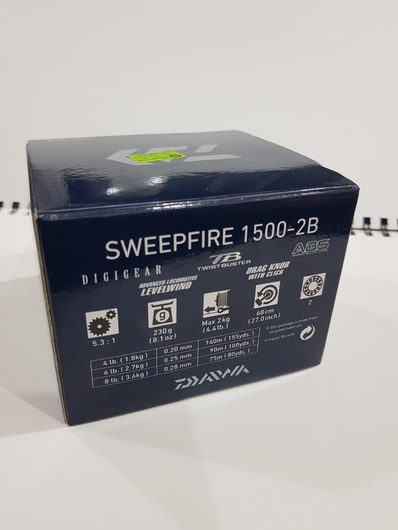 Daiwa Sweepfire 1500-2B, Sports Equipment, Fishing on Carousell