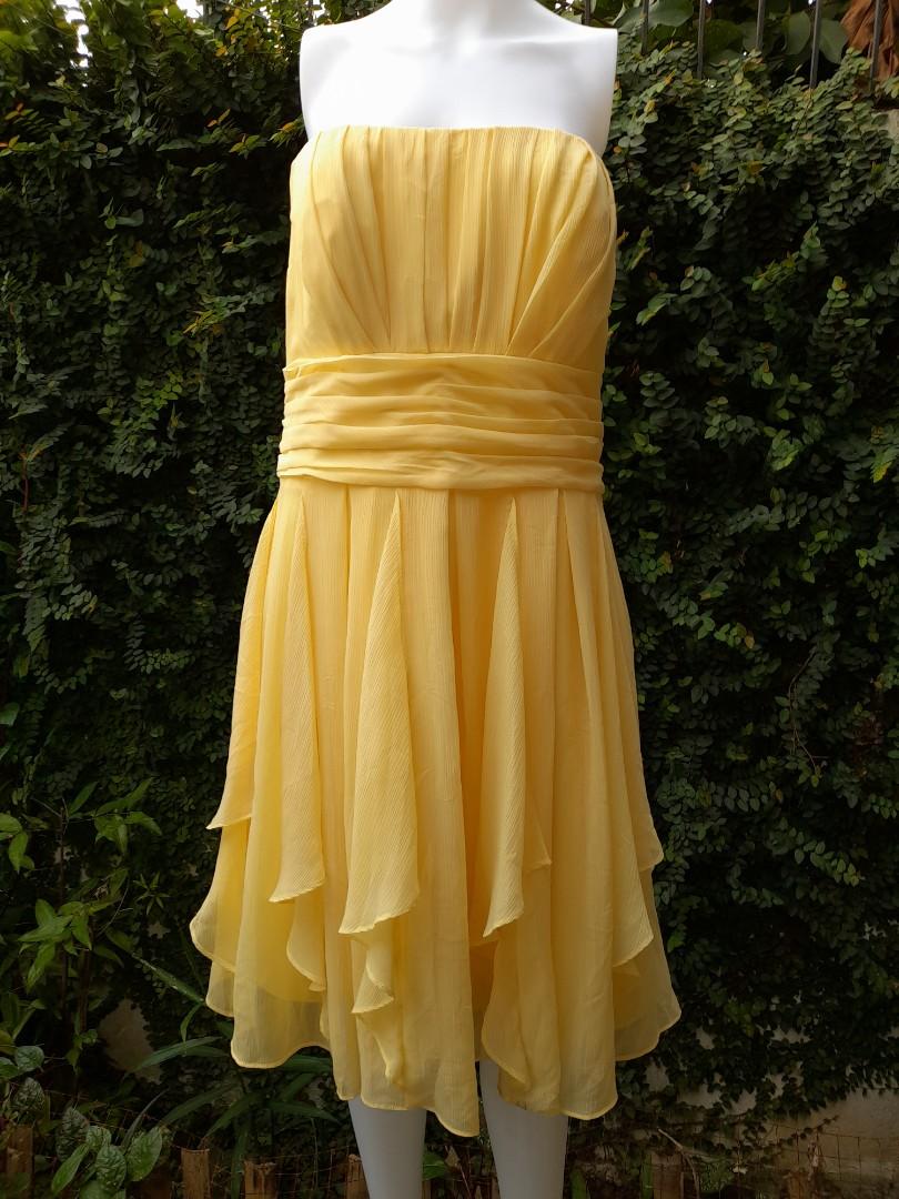 David's bridal canary yellow outlet