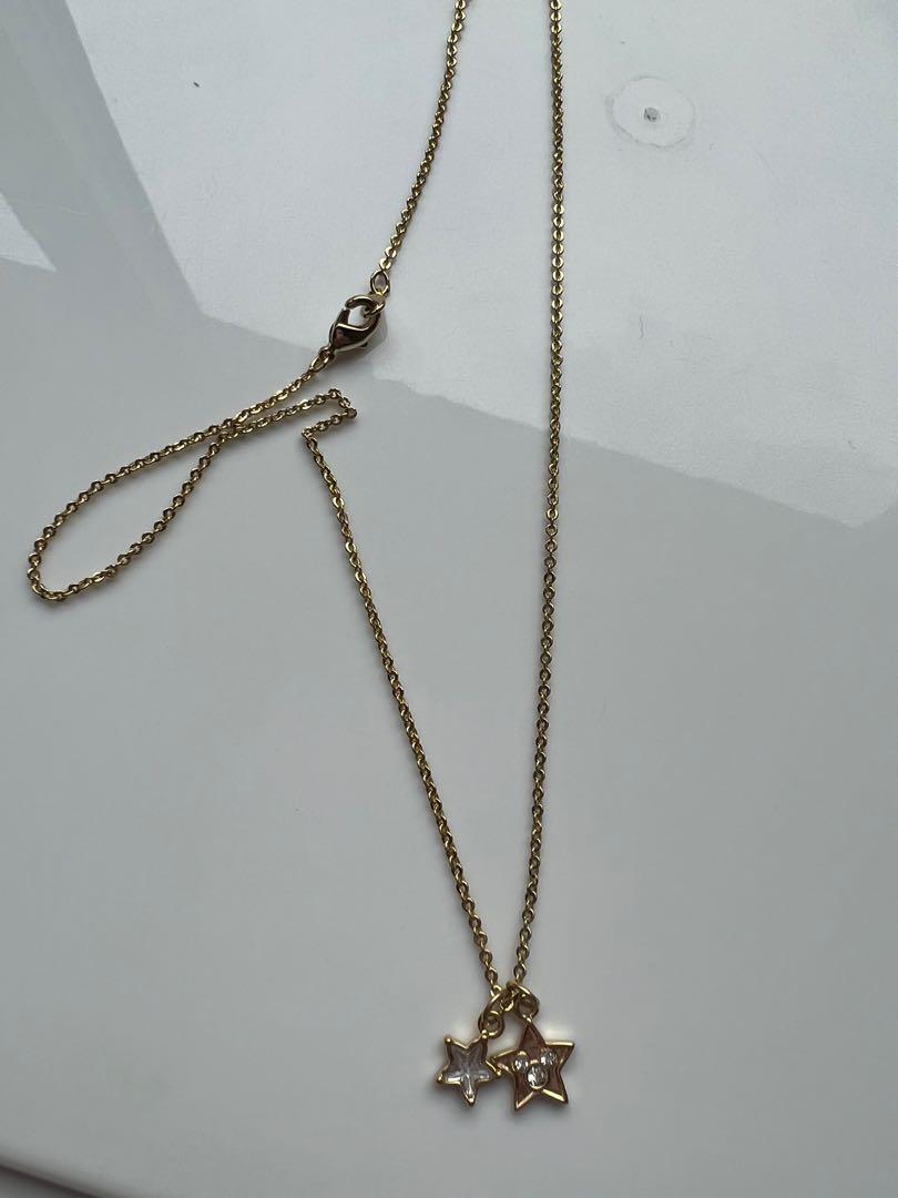 Gold star necklace outlet