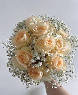 Elegant ROM wedding bouquet Fresh Flowers