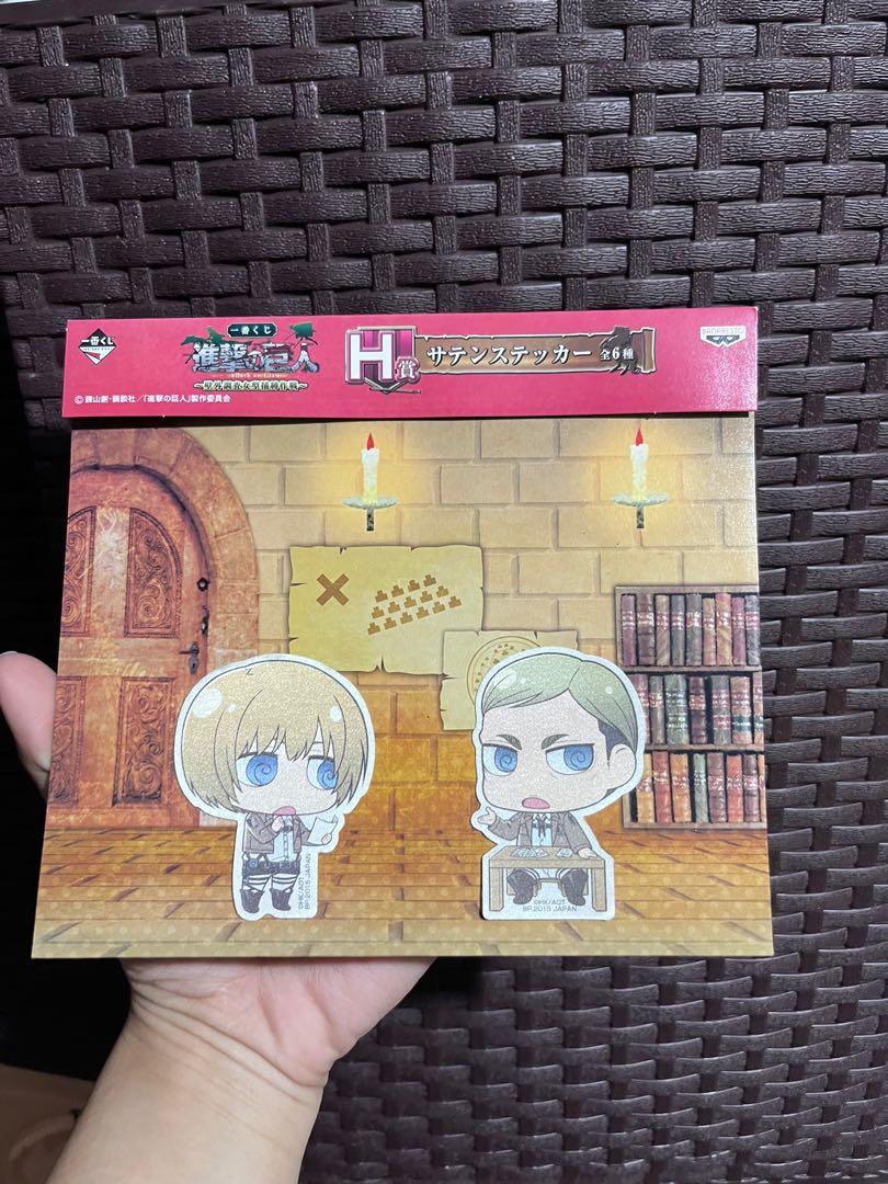 Erwin Smith Armin Sticker Attack On Titan Aot Hobbies Toys Memorabilia Collectibles Fan Merchandise On Carousell