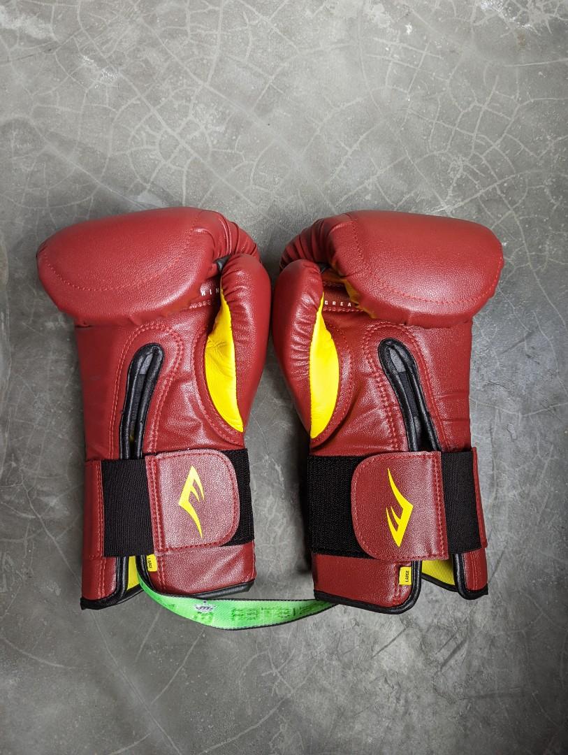 Everlast Elite Hook and Loop Training/Sparring Gloves (Boxing Gloves)