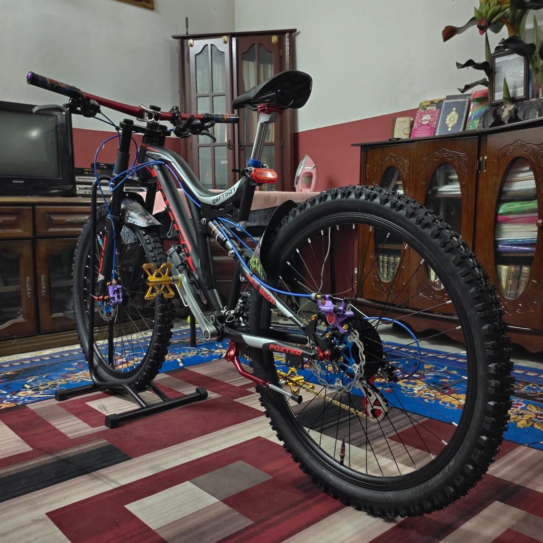 Foxter full hotsell suspension bike