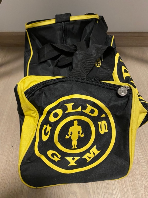 Gold gym bag on sale