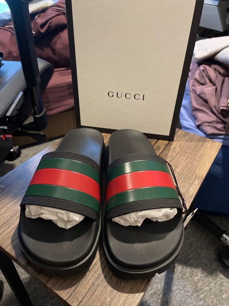 Gucci Slides, Men's Fashion, Footwear 