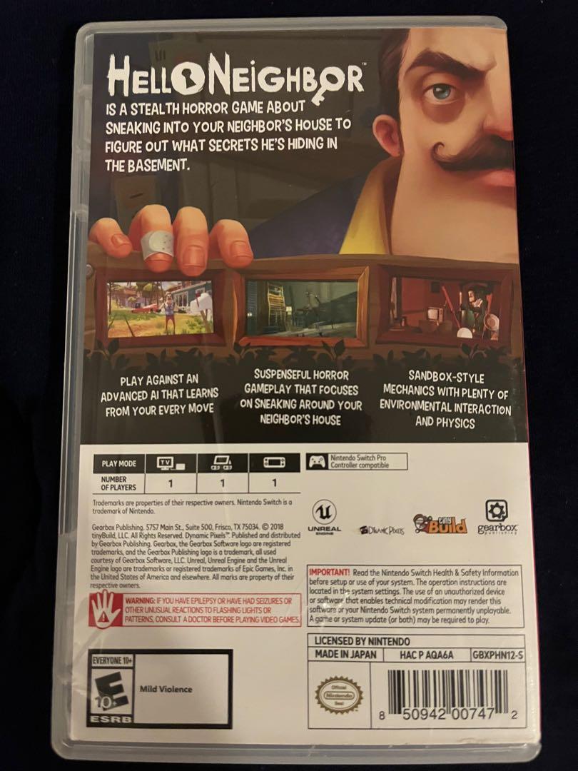 Hello Neighbor Switch Nintendo Stealth Horror Game Neighbour, Video ...