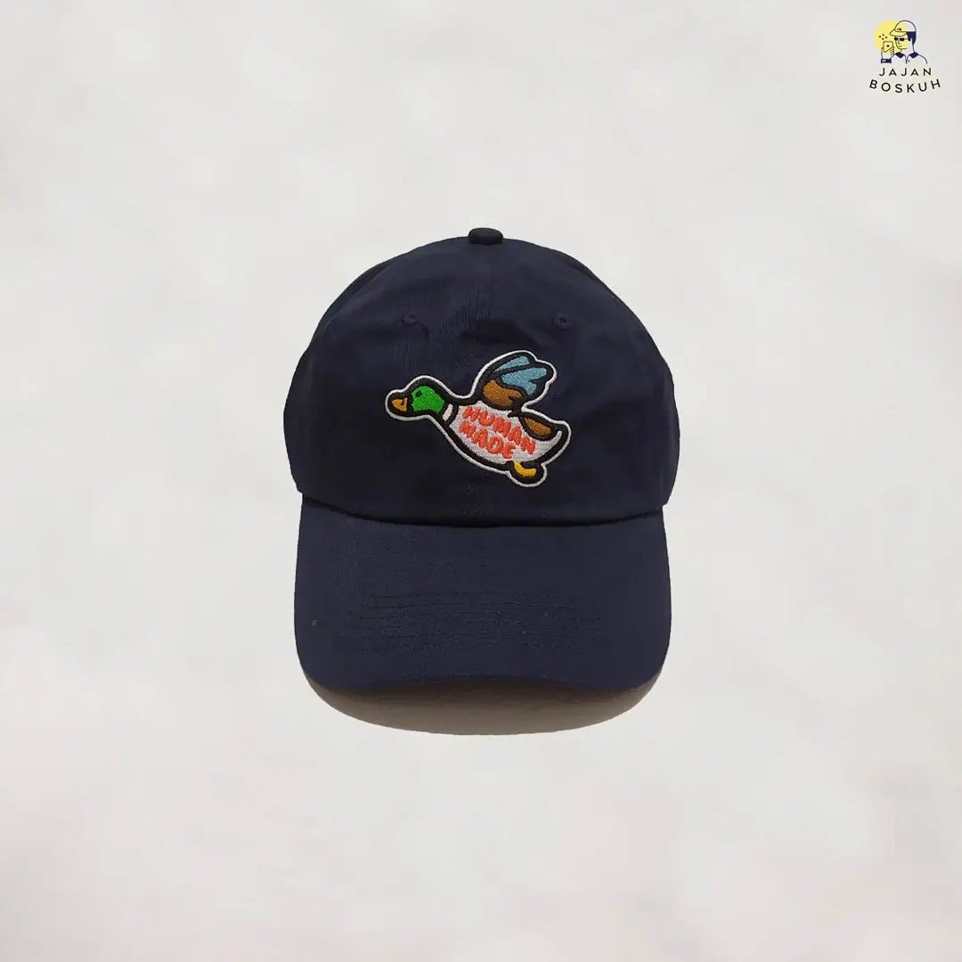 Human made big duck caps navy, Fesyen 