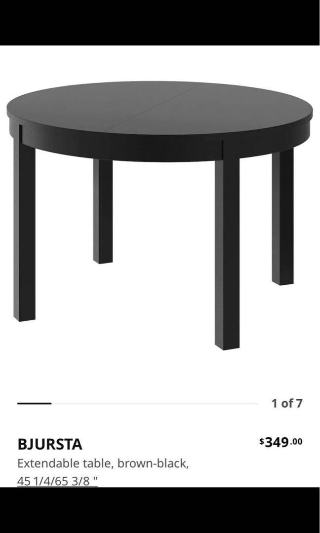 IKEA extendable Dining Table, Furniture & Home Living, Furniture