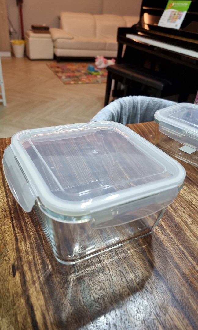 IKEA glass storage container 2.5L, Furniture & Home Living, Kitchenware