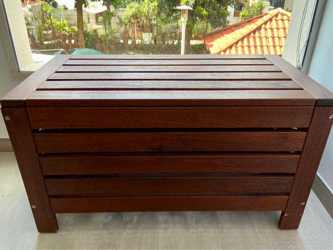Pplarö shop storage bench