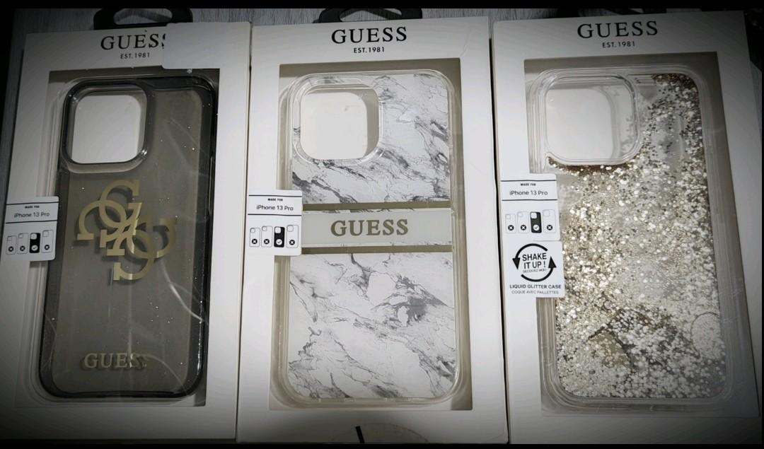 iPhone 13 PRO GUESS (Category: Cases & Sleeves) located in Pasig City. Submitted by AllGreatFinds (Listing ID 1164677150, Image 1). Description: For SALE!!! Iphone 13 PRO Phone Case P1300 each 💯 guaranteed original BOUGHT STRAIGHT FROM GUESS USA STORE High quality, Protection, Ultra thin, Ultra light, Easy access Creative Case, Fashion design, Full protection 3 designs to choose from Delivery Fee or Shipping fee c/o buyer Payment thru Gcash DM h