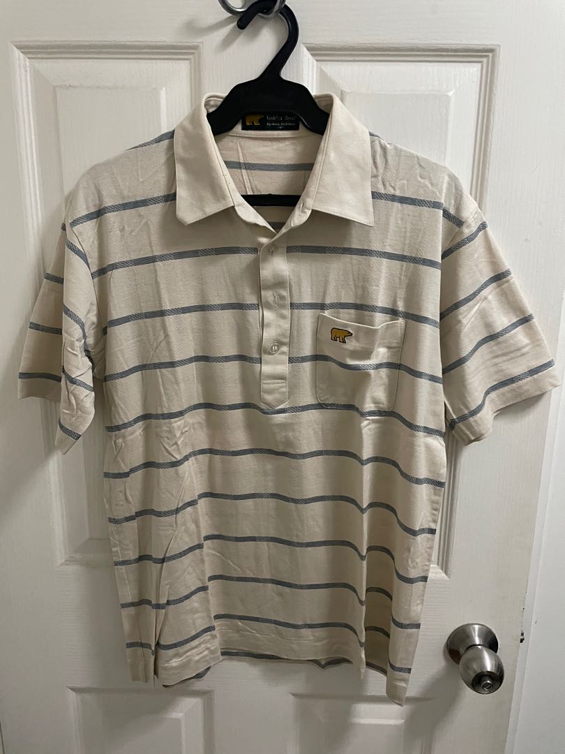 Jack Nicklaus Golden Bear striped shirt, Men's Fashion, Tops & Sets ...