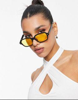 Kacamata Gucci 2022 Sunglasses Trendy Yellow Lens Black Frame Hitam Lensa Kuning