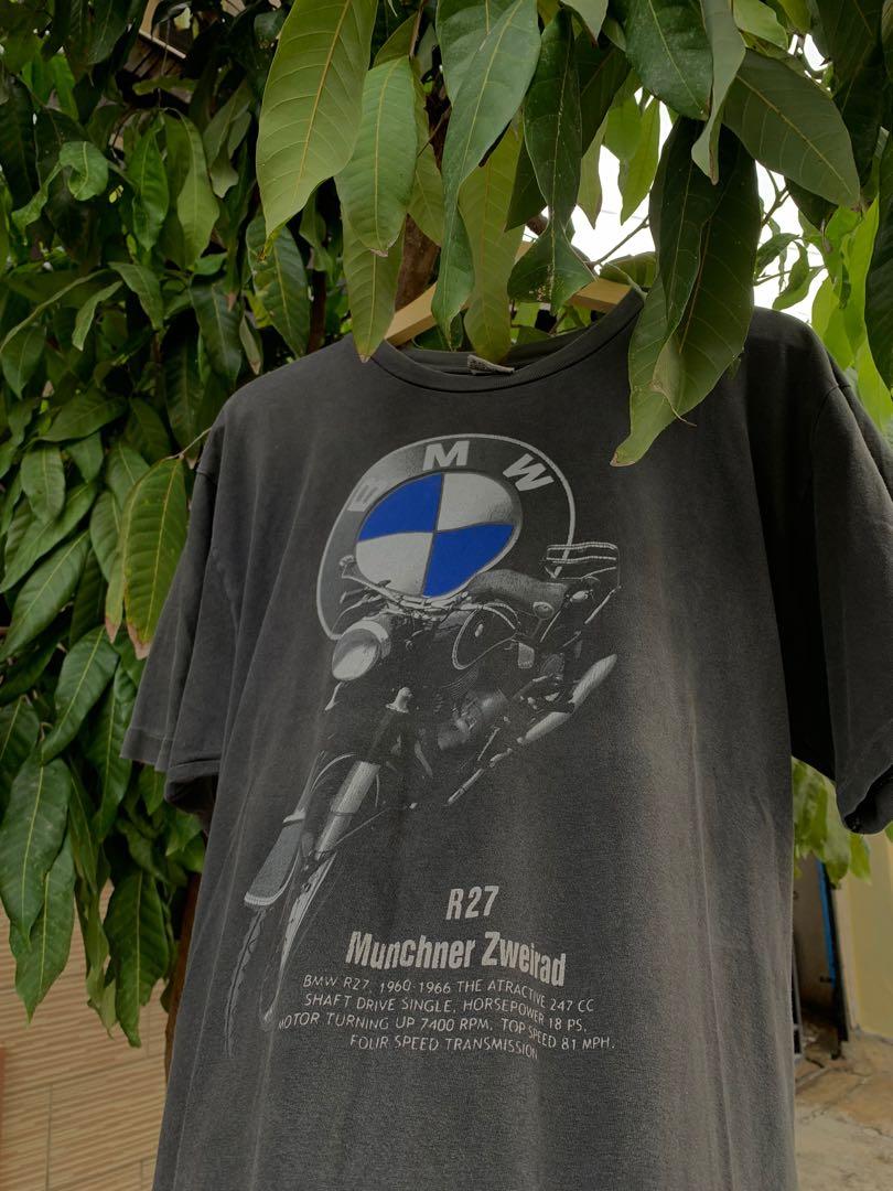 kaos vintage bmw, Fesyen Pria, Pakaian 