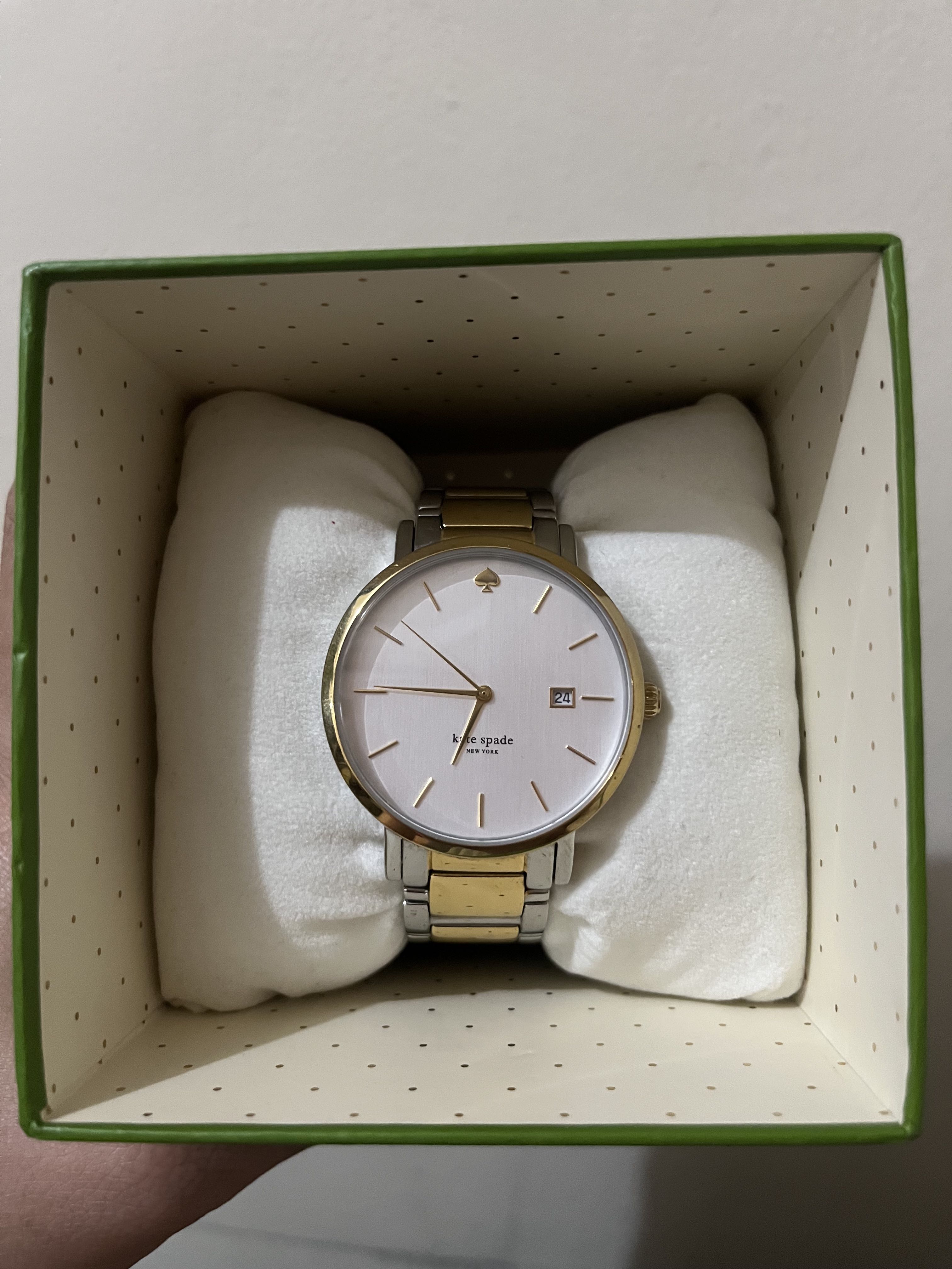 Kate Spade Gramercy White Dial Two-tone 