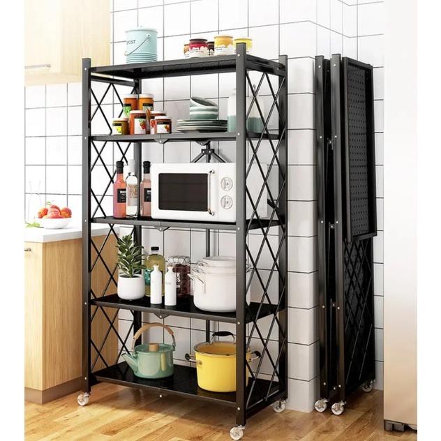 Kitchen storage rack floor steel frame 3 / 4 / 5 floor free