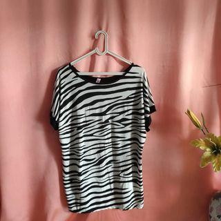 Korean blouse zebra bigsize