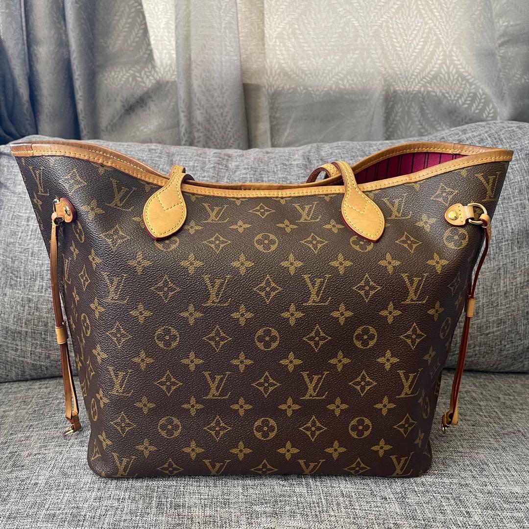 Used Louis Vuitton Neverfull MM Tote Bag, Luxury, Bags & Wallets on  Carousell