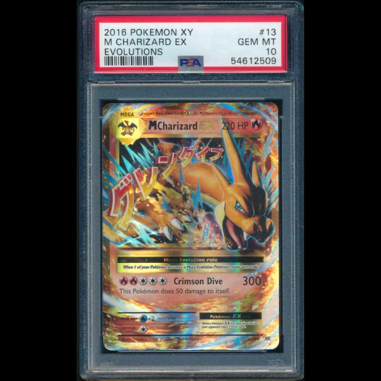 2016 Pokemon XY Evolutions Mega M Charizard EX 13/108 Ultra Rare