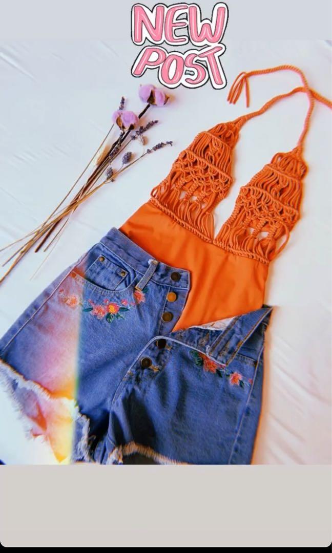 Macrame Balinese Swimsuit, Women's Fashion, Swimwear, Bikinis