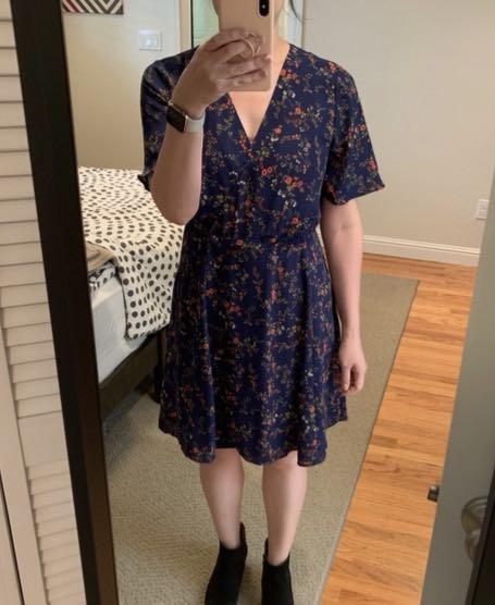 Madewell amaranth 2025 wrap dress