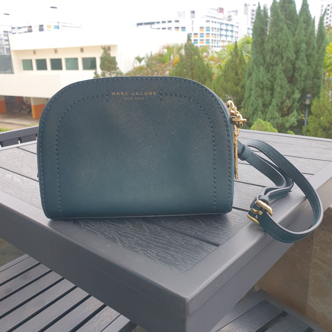 Marc jacobs playback top leather crossbody bag cotton