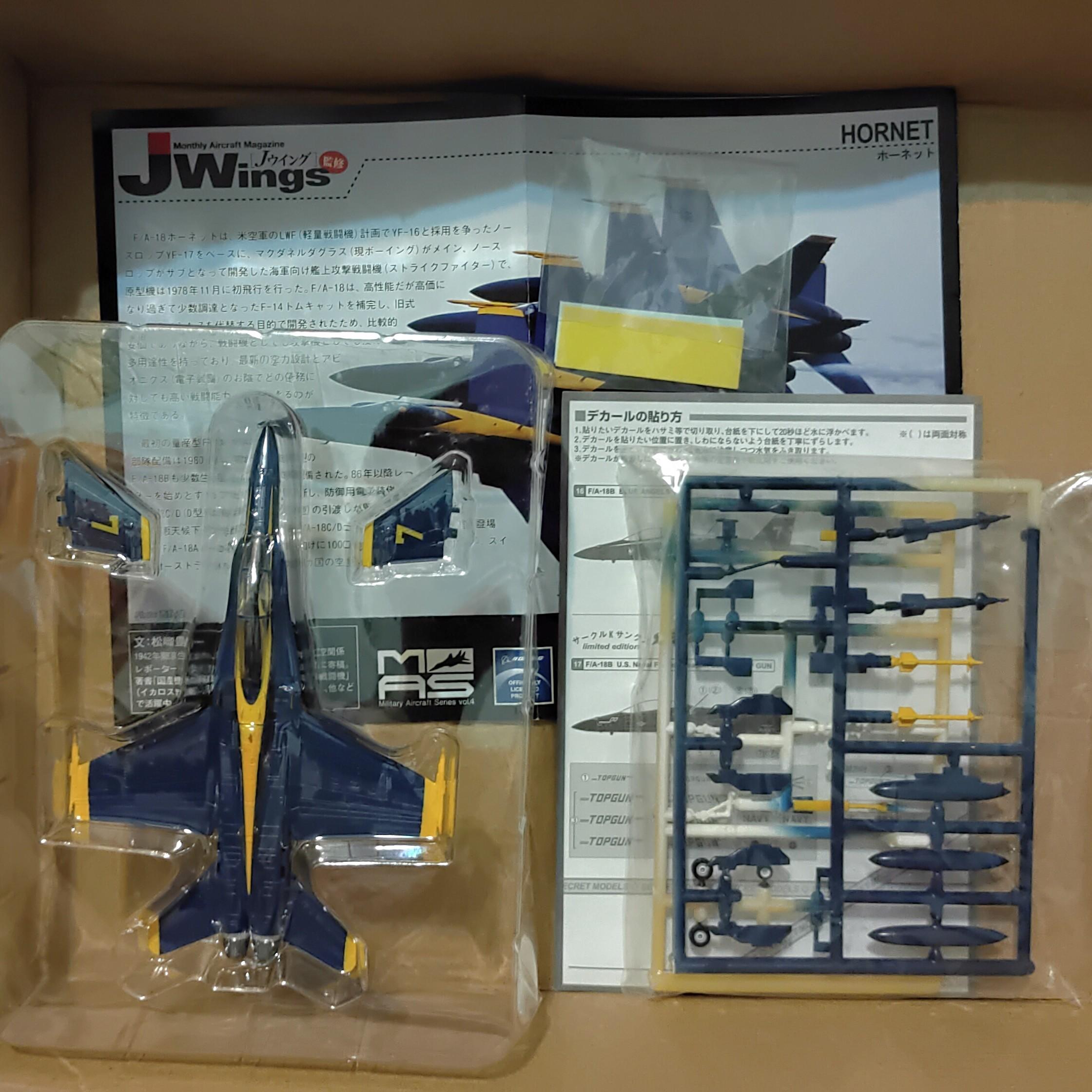 MAS JWings 1/144 F/A-18A 大黃蜂隱藏版Blue Angels (非F-toys), 興趣 