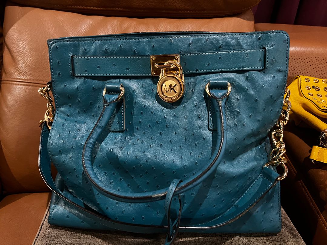 Mk ostrich bag clearance