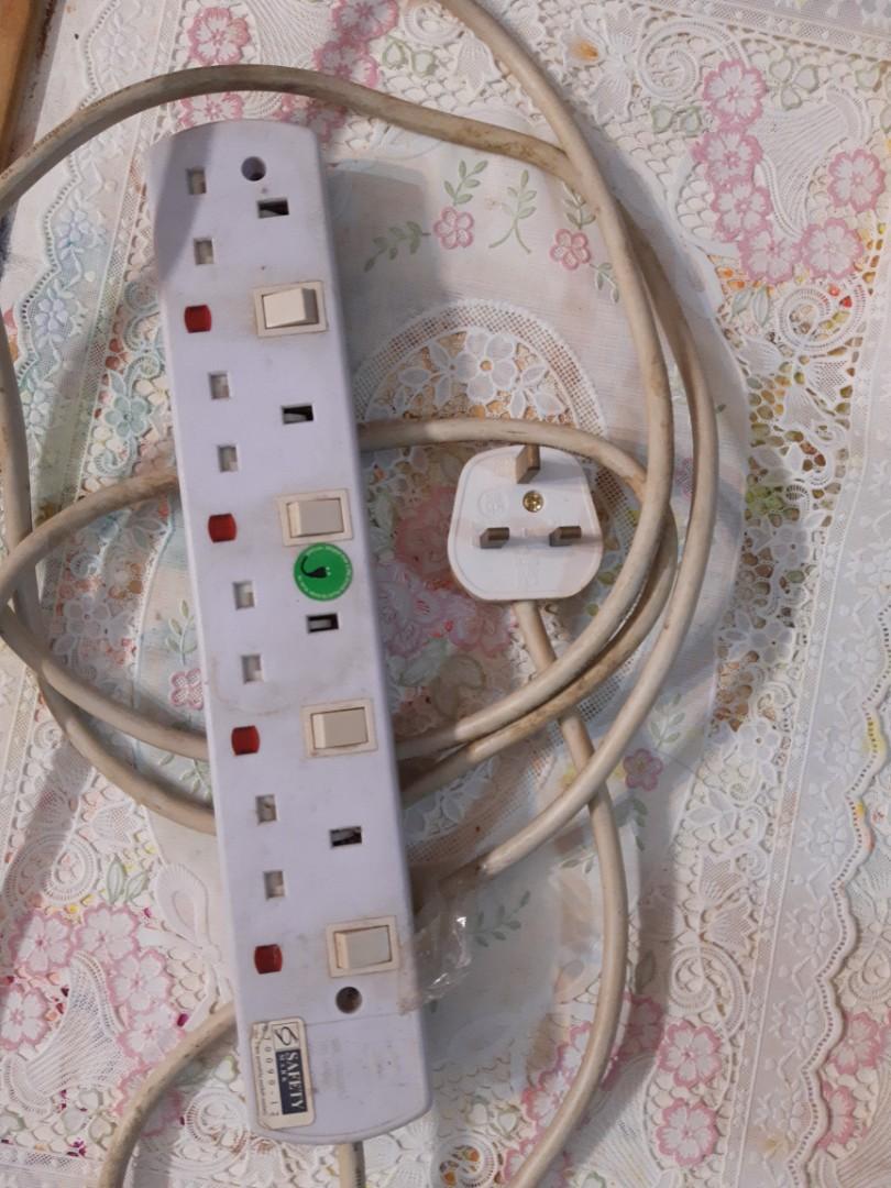 MULTIPLE extension sockets (Category: Electrical, Adaptors & Sockets) located in Singapore. Submitted by gdalapati (Listing ID 1164767959, Image 3). Description: electrical 4 pin extension sockets with Singapore safety, 13 Amps..