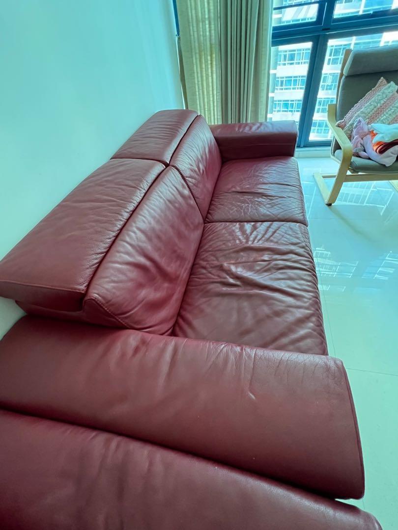 Natuzzi Leather couch, Furniture & Home Living, Furniture, Sofas on